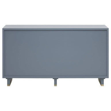 Deskey Grey Shagreen Effect Three Drawer Sideboard