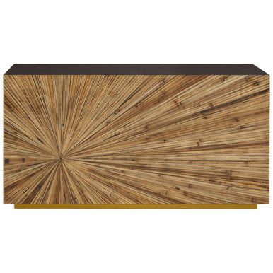 Gabelle Ebony Bamboo Console Table
