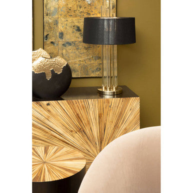 Gabelle Ebony Bamboo Console Table