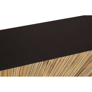 Gabelle Ebony Bamboo Console Table