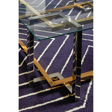 Elino Silver and Gold Coffee Table