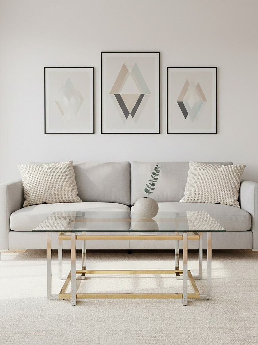 Elino Silver and Gold Coffee Table