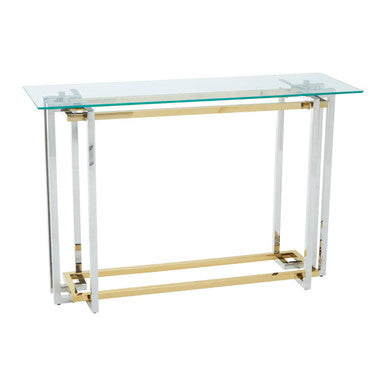Elino Silver and Gold Console Table