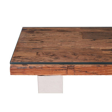 Kerala Natural U Shaped Base Console Table