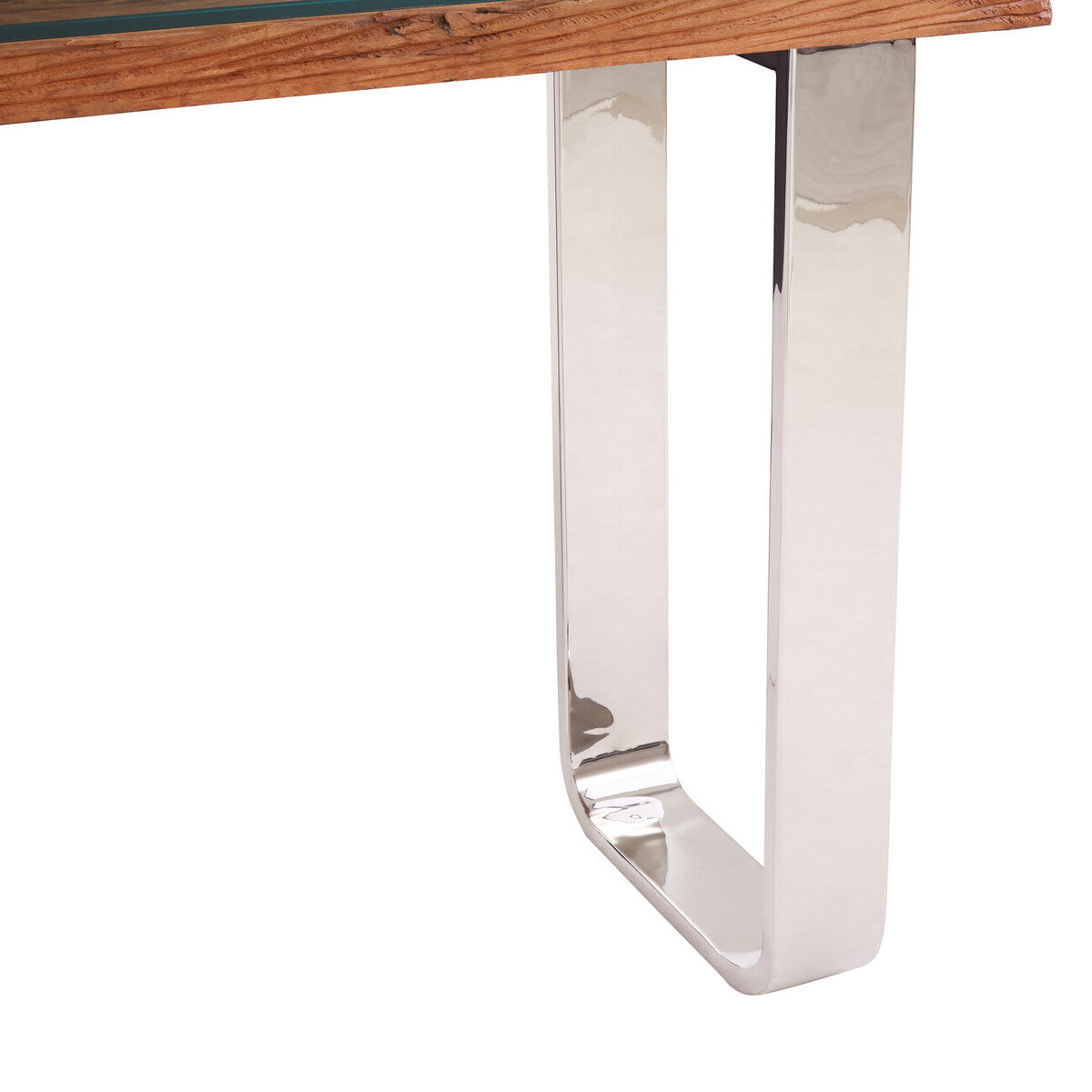 Kerala Natural U Shaped Base Console Table
