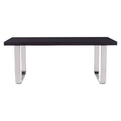 Kerala Large Black Pinewood and Glass Dining Table - Image 2