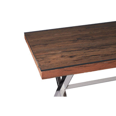 Kerala Natural Dining Table With Cross Base - Image 5