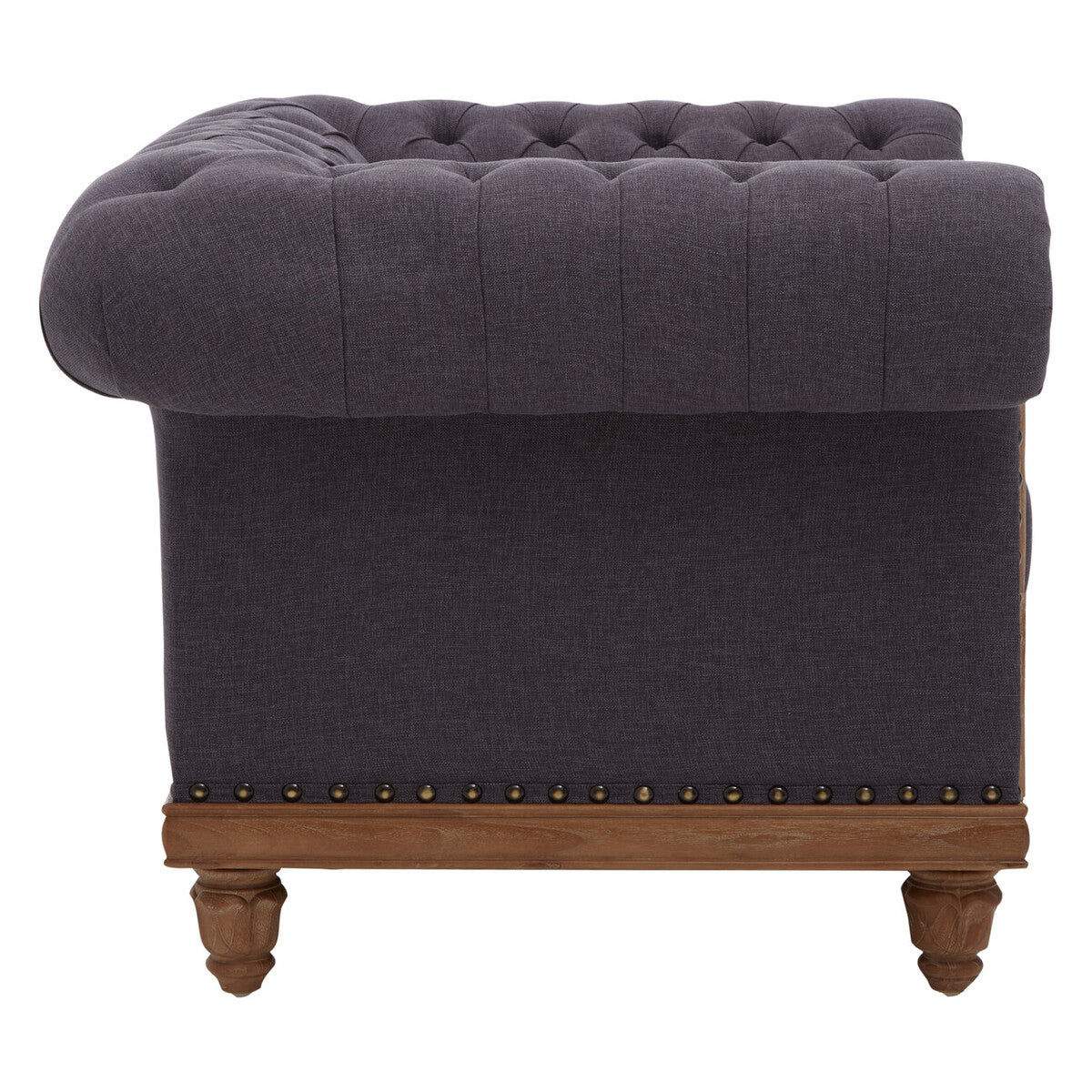 Cabra Chesterfield Graphite Grey Chair - Image 5