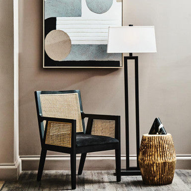 Corso Rattan Chair with Black Frame - Image 1