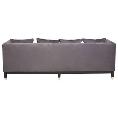 Sefira 3 Seat Viola Pirate Grey Fabric Sofa