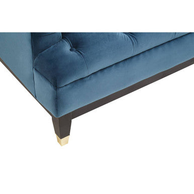 Sefira 3 Seat Navy Fabric Sofa
