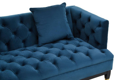 2 Seater Navy Fabric Sofa, Sefira - Image 8