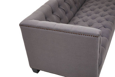 Surina 3 Seat Grey Fabric Sofa