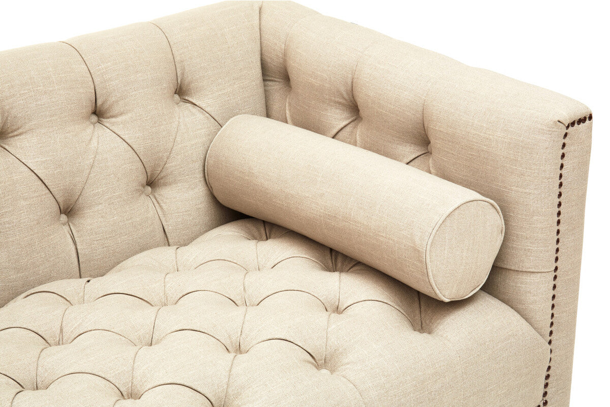 3 Seater Stone Fabric Sofa, Surina - Image 11