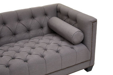 2 Seater Grey Fabric Sofa, Surina - Image 9