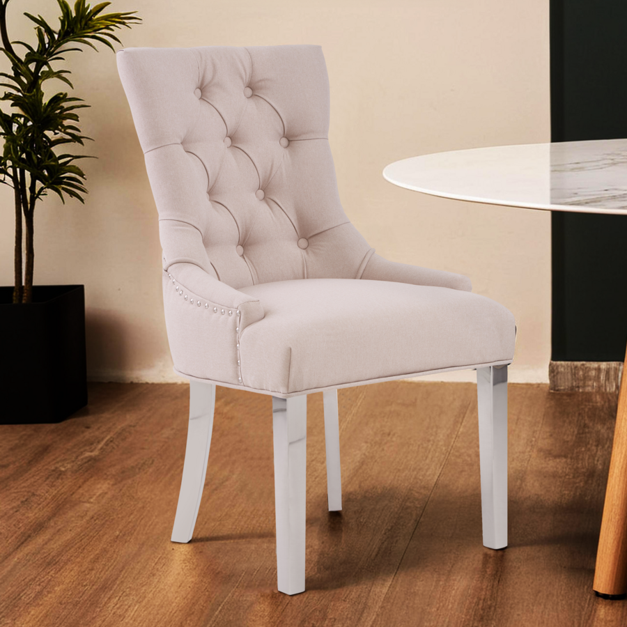 Richmond Beige Dining Chair - Image 2
