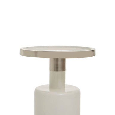 Elva Side Table With White Base