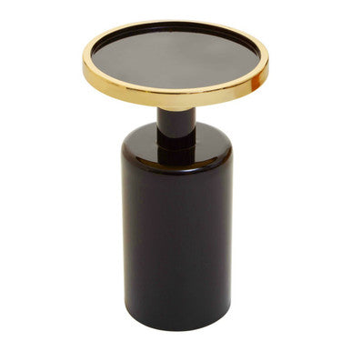 Elva Black And Gold Side Table