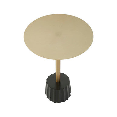 Corra Gold Side Table With Black Base - Image 3