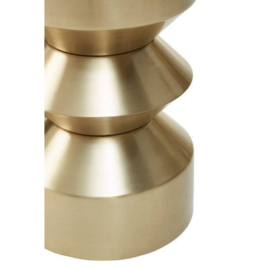 Corra Gold Finish Iron Side Table