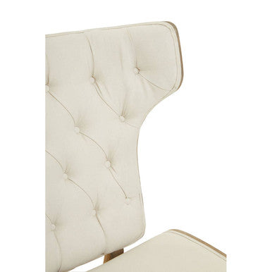 Vinsi Beige Chair With Winged Back