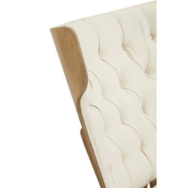 Vinsi Beige Chair With Winged Back