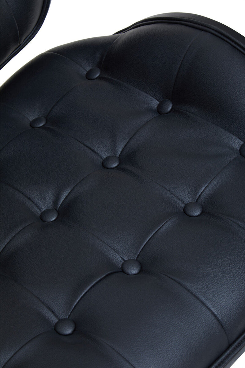 Vinsi Black Leather Effect Chair - Image 17