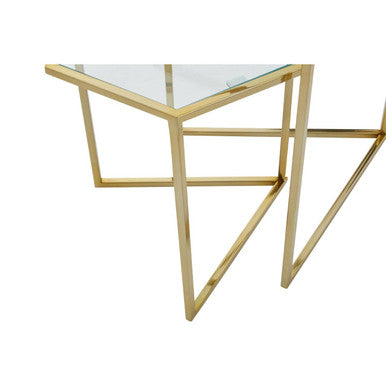 Herber Set Of 2 Gold Finish Tables