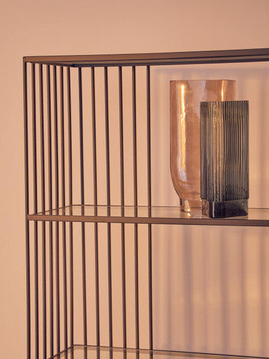 Trento Five Tier Black Bookshelf