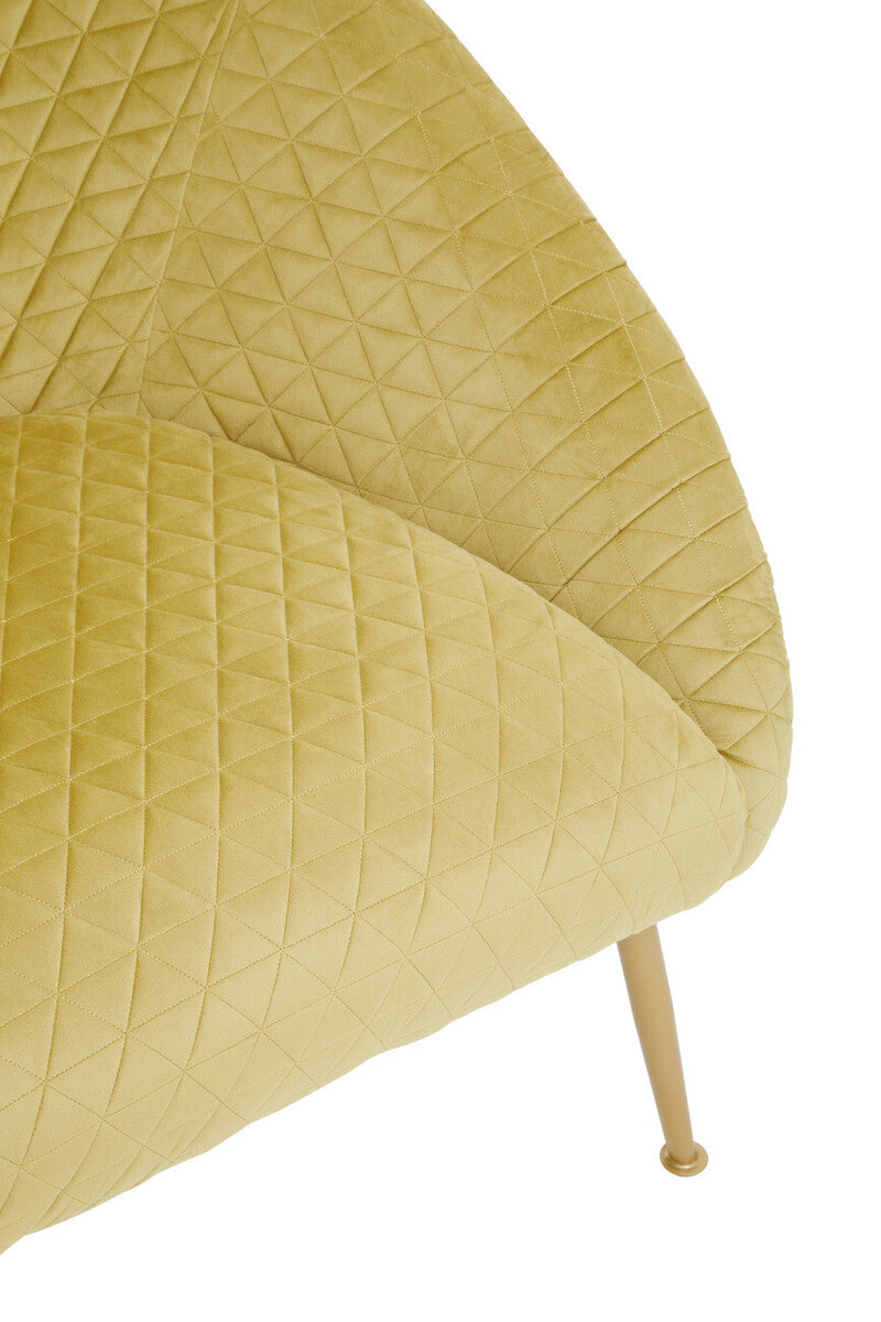 Tania Gold Velvet Occasional Chair