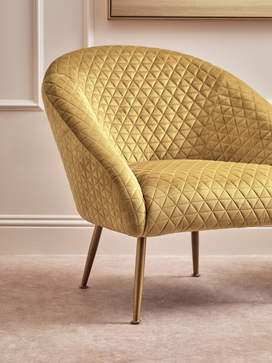 Tania Gold Velvet Occasional Chair