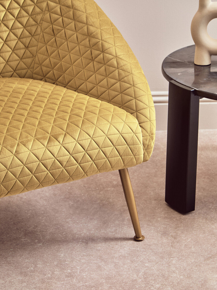 Tania Gold Velvet Occasional Chair