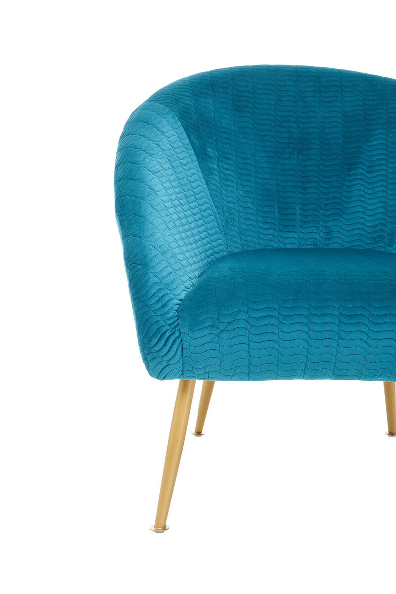 Tania Blue Velvet Occasional Chair