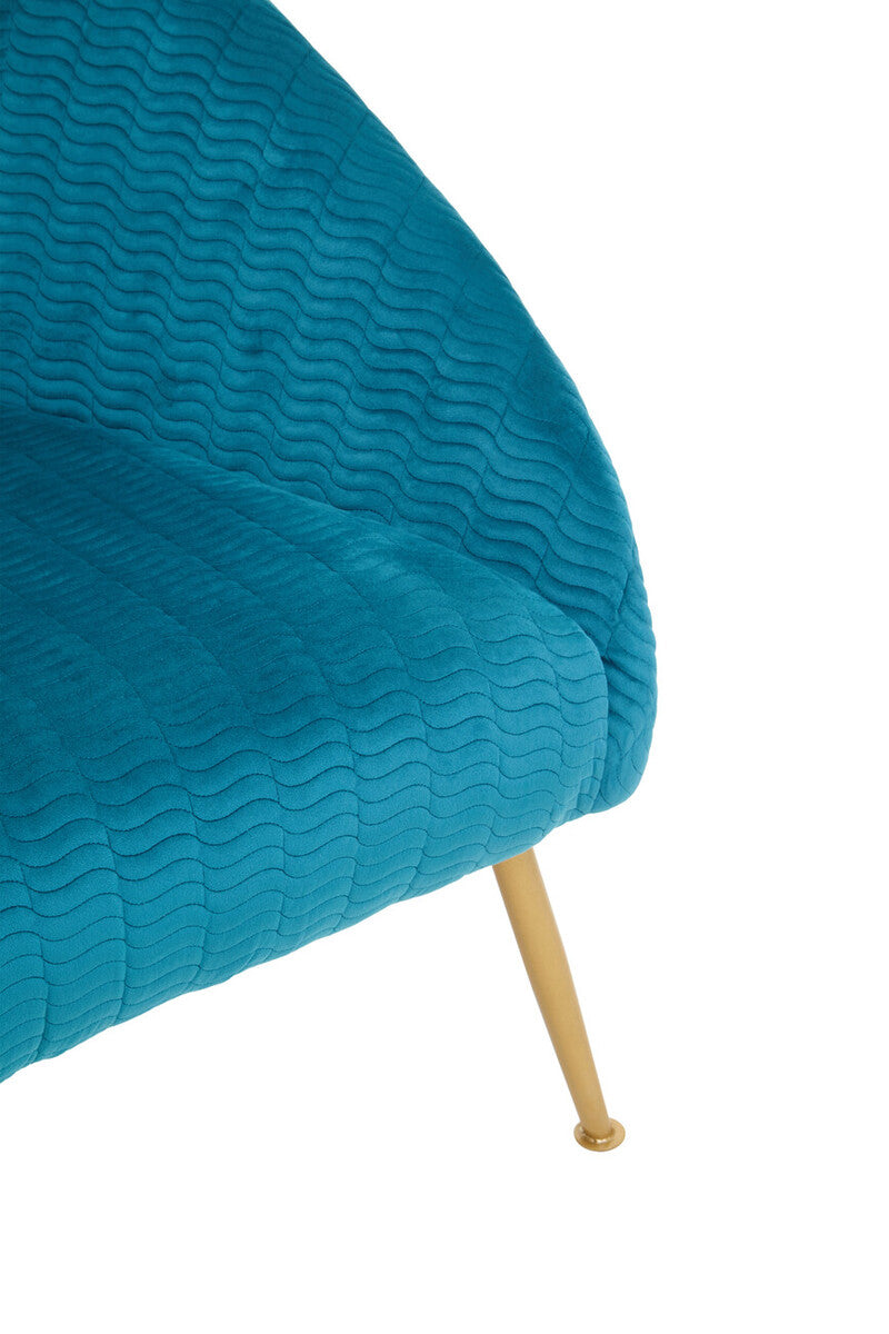 Tania Blue Velvet Occasional Chair