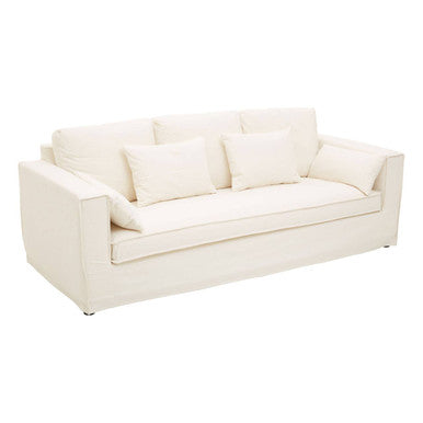 3 Seater Cream Sofa, Menton - Image 3