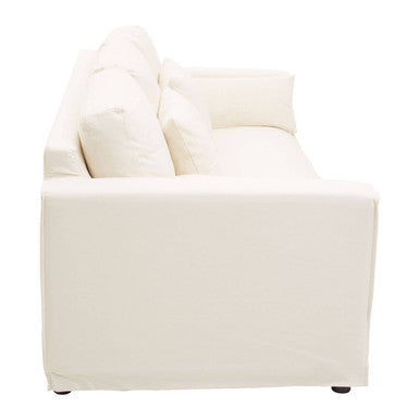 3 Seater Cream Sofa, Menton - Image 4