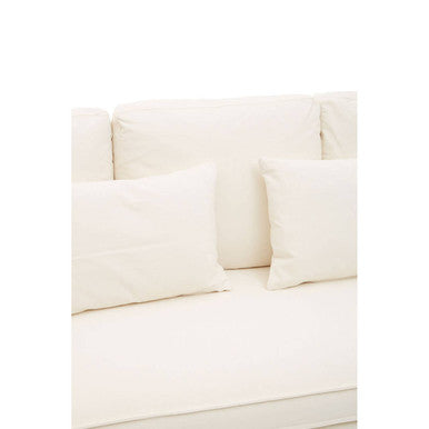 3 Seater Cream Sofa, Menton - Image 7