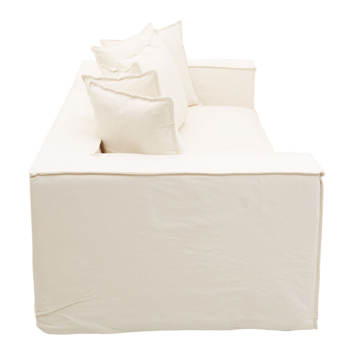 3 Seater Cream Sofa, Marseille - Image 5
