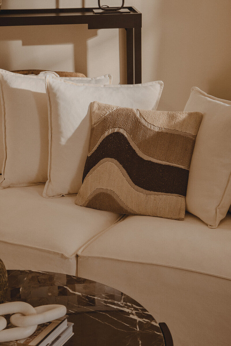 3 Seater Cream Sofa, Marseille - Image 15