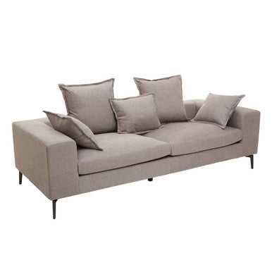 3 Seater Grey Sofa, Avignon - Image 4