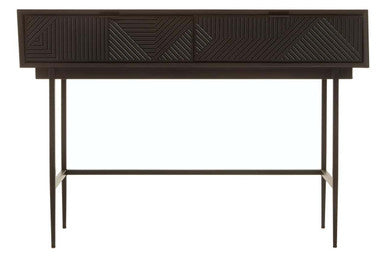 Jakara Black Finish Console Table with 2 Drawers