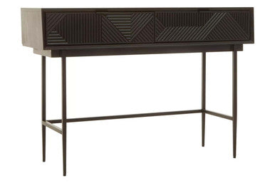 Jakara Black Finish Console Table with 2 Drawers - Image 4