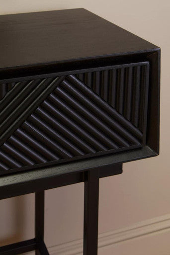 Jakara Black Finish Console Table with 2 Drawers - Image 9