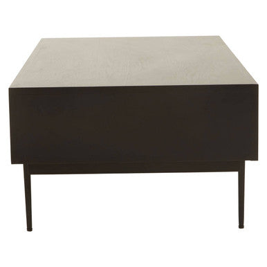 Jakara Black Finish Coffee Table with Drawers