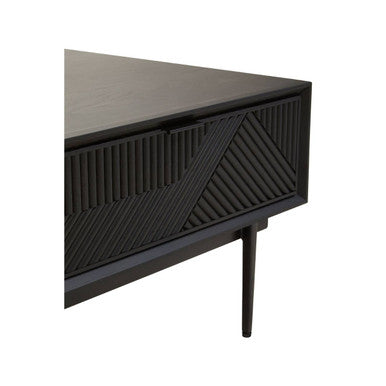 Jakara Black Finish Wooden Coffee Table
