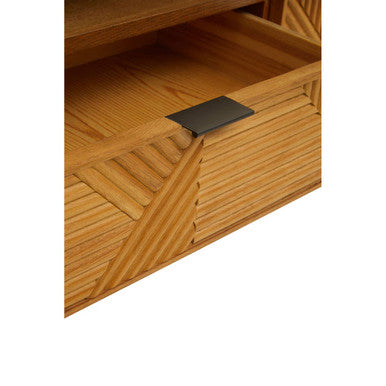 Jakara Natural Finish Wooden Media Unit