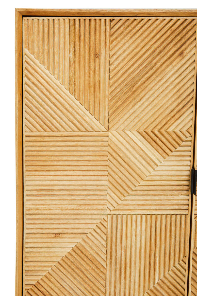 Jakara Natural Finish Cabinet with Drawers