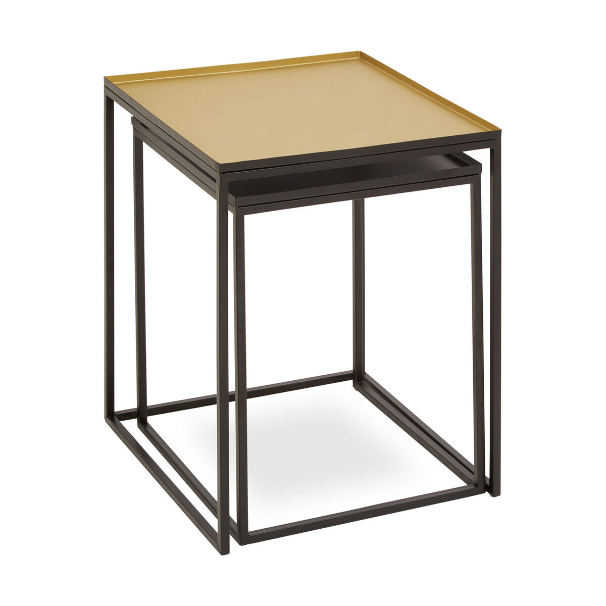 Rabia Gold And Silver Nest Of 2 Tables - Image 5