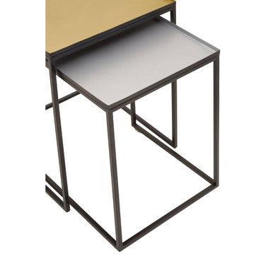 Rabia Gold And Silver Nest Of 2 Tables - Image 10