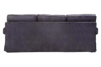 Ralph Three Seat Black Velvet Sofa